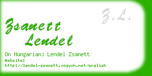 zsanett lendel business card